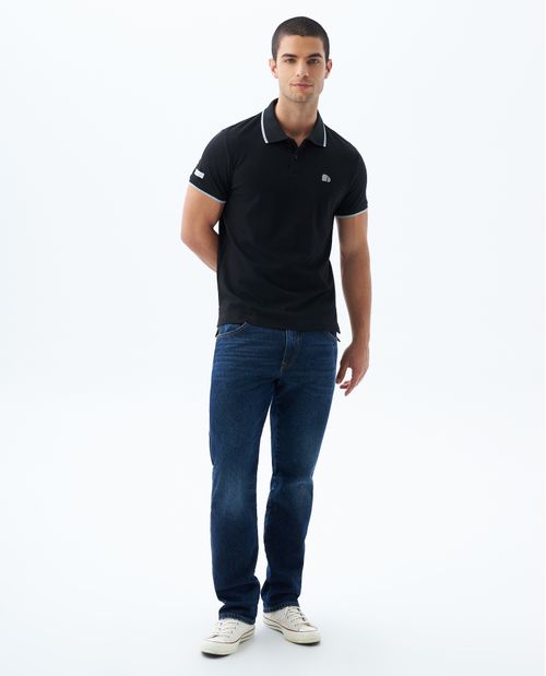 Polo Slim con aplique para hombre