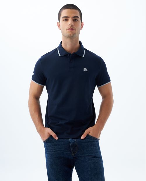 Polo Slim con aplique para hombre