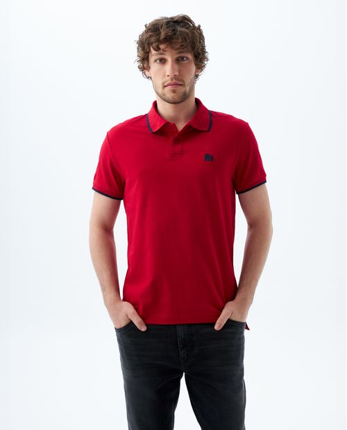 Polo Slim con aplique para hombre