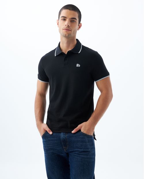 Polo Slim con aplique para hombre