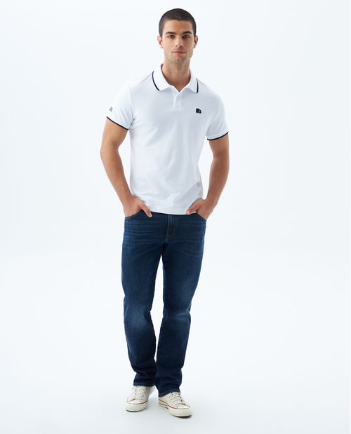 Polo Slim con aplique para hombre