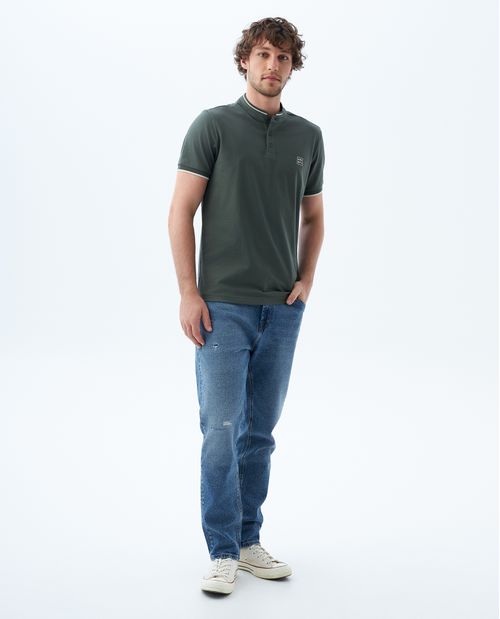 Polo Slim manga corta para hombre