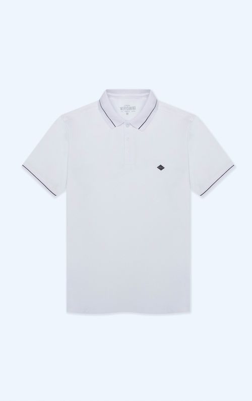 Polo con aplique en punto corazón para hombre