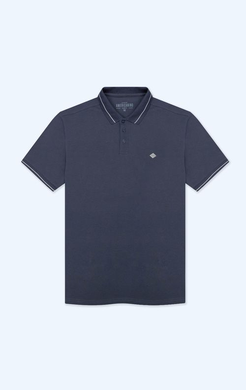 Polo con aplique en punto corazón para hombre