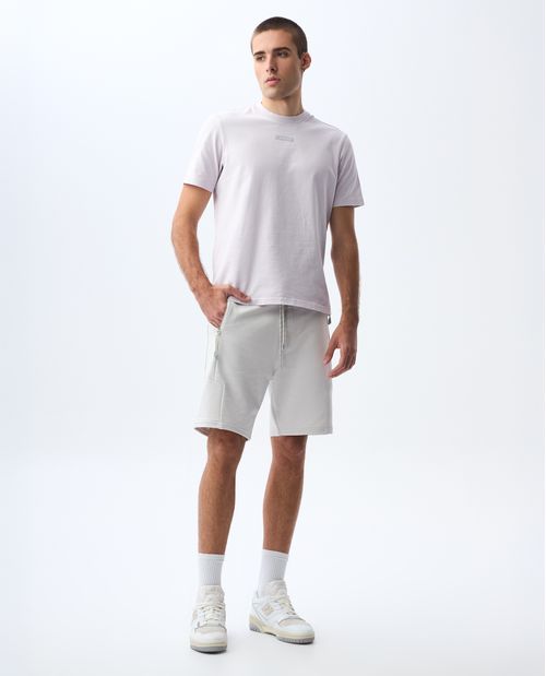 Bermuda jogger con pretina elástica para hombre