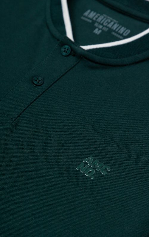 Polo clásica con cuello neru para hombre