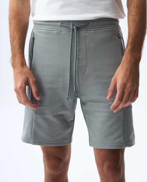 Bermuda jogger con pretina elástica para hombre