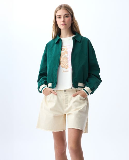 Chaqueta de tacto suave para mujer