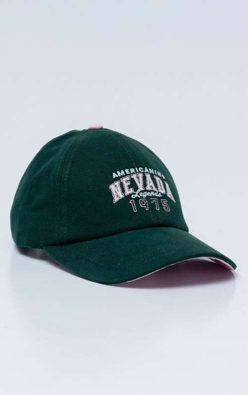 Gorra seis cascos con bordado para mujer