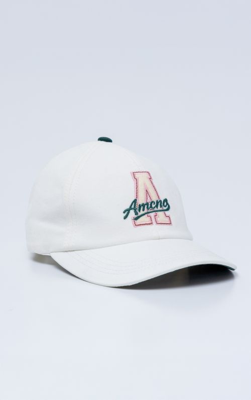 Gorra seis cascos con bordado para mujer