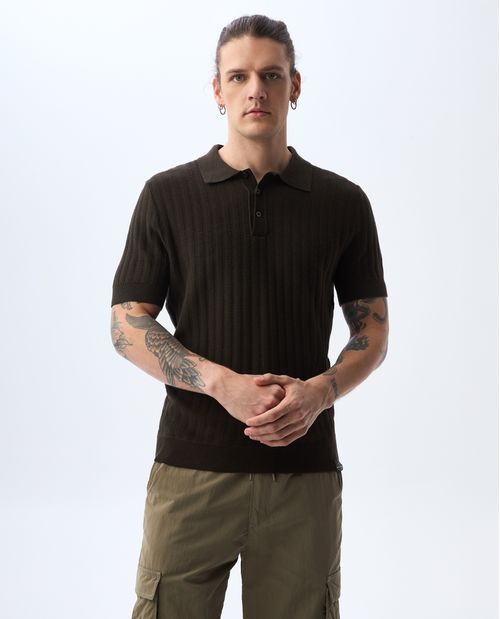 Polo tejida para hombre