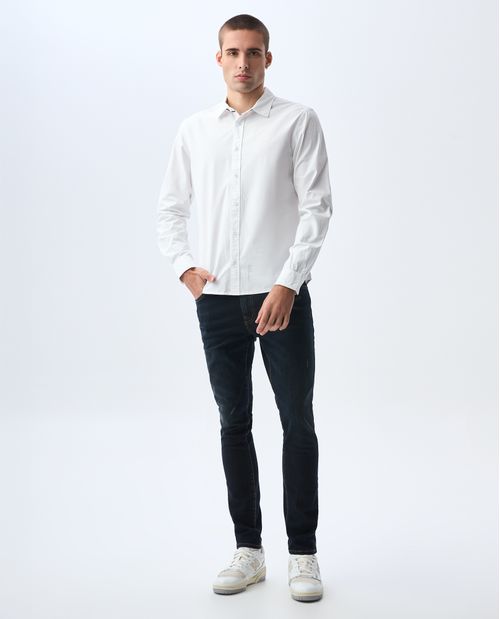 Camisa manga larga slim para hombre