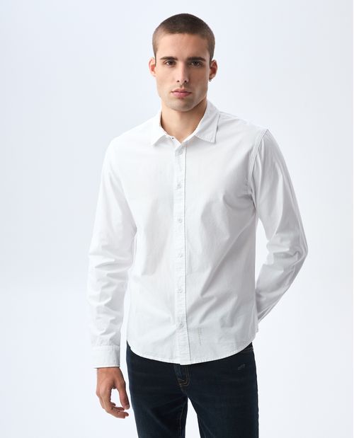 Camisa manga larga slim para hombre