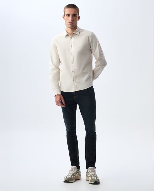 Camisa manga larga slim para hombre