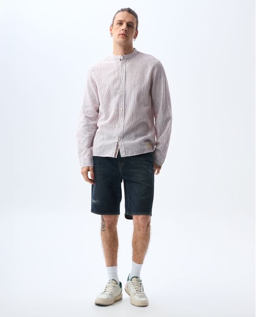 Camisa cuello neru para hombre