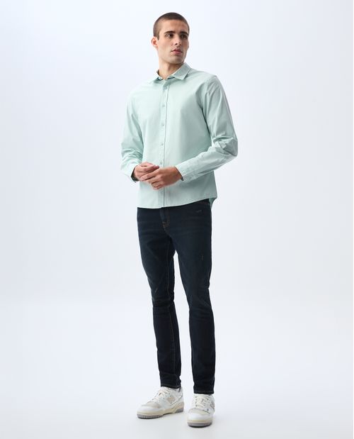 Camisa manga larga slim para hombre