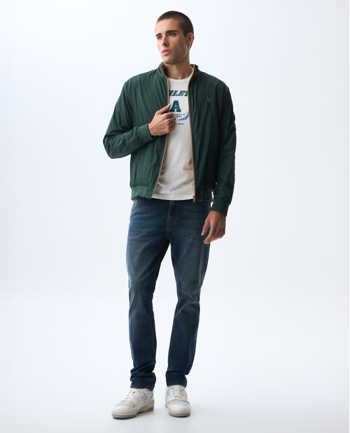 Camiseta con estampado frontal para hombre