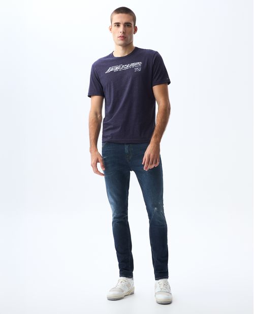 Camiseta con estampado frontal para hombre
