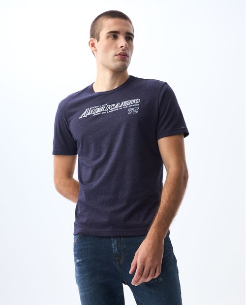 Camiseta con estampado frontal para hombre