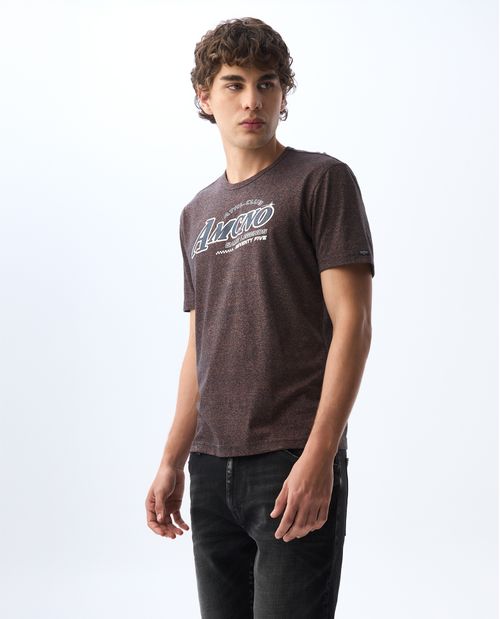 Camiseta con estampado frontal para hombre