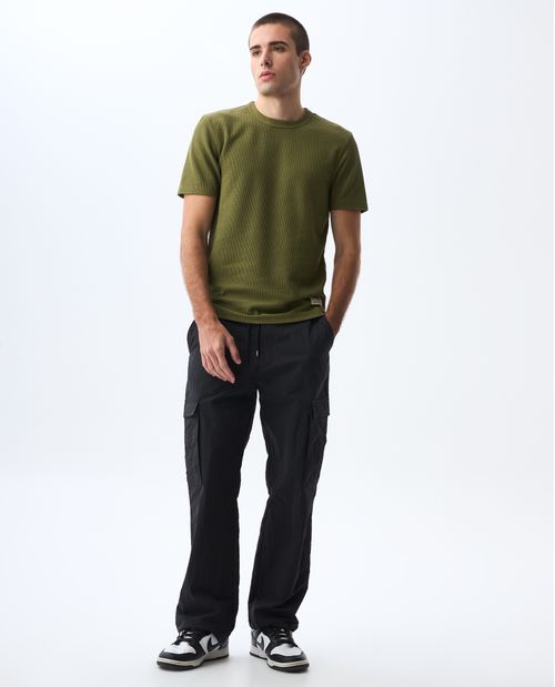 Camiseta en tela texturizada para hombre