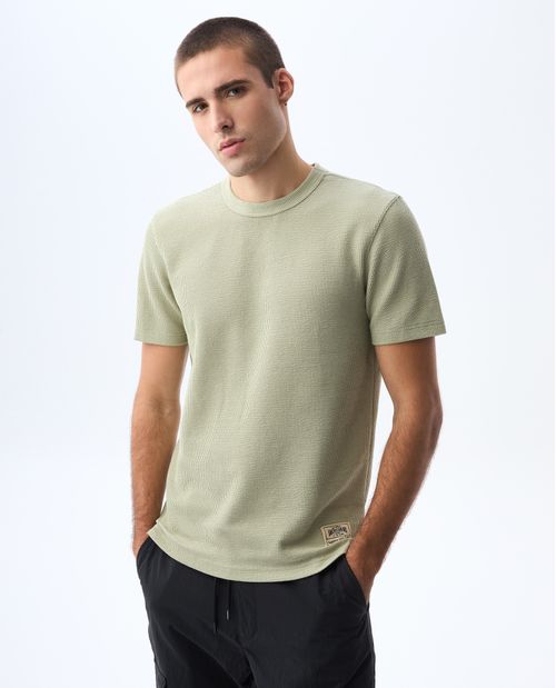Camiseta en tela texturizada para hombre