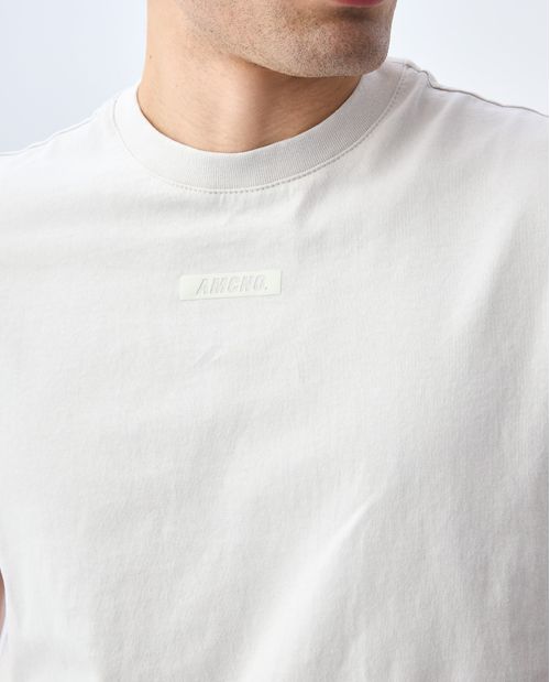 Camiseta en algodón pesado para hombre