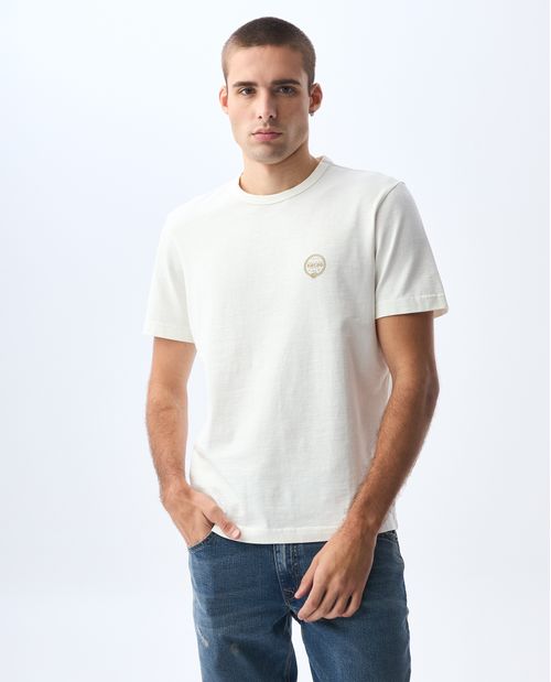 Camiseta en tela flamé para hombre