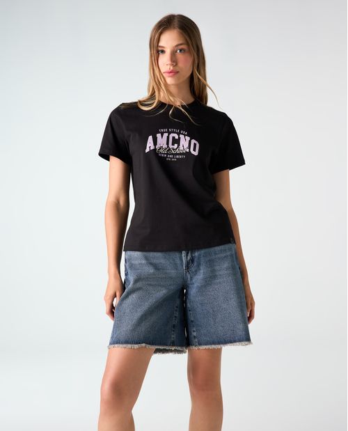 Camiseta Manga Corta Algodón Masculina