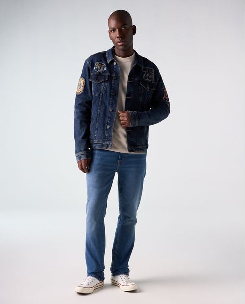 Jean Slim and Straight bota recta para hombre