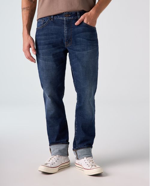 Jean Slim tiro bajo para hombre
