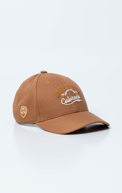 Gorra seis cascos con bordado para hombre