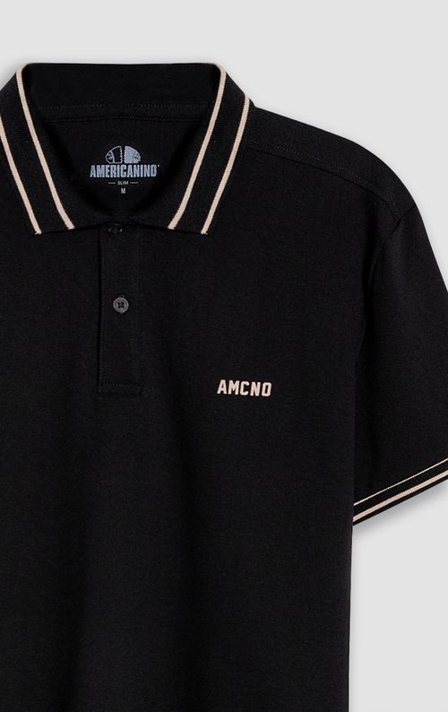 Polo con detalle bordado para hombre