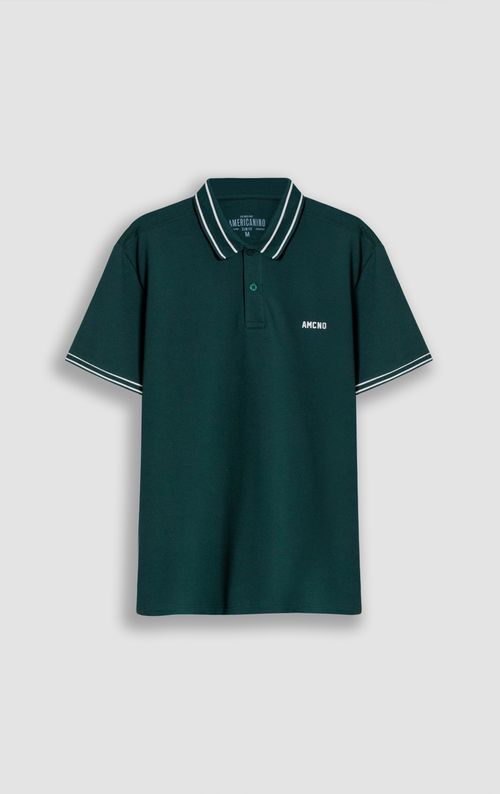 Polo con detalle bordado para hombre