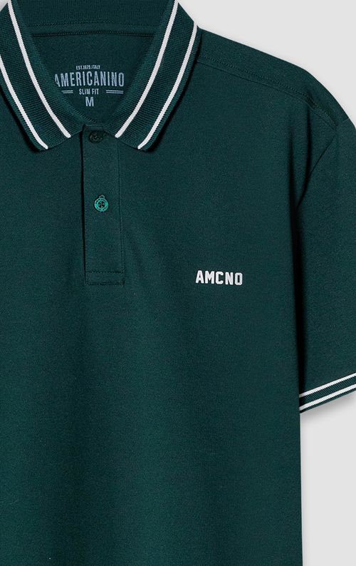 Polo con detalle bordado para hombre