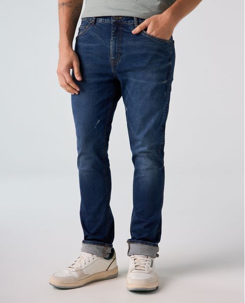 Jean Slim cinco bolsillos para hombre
