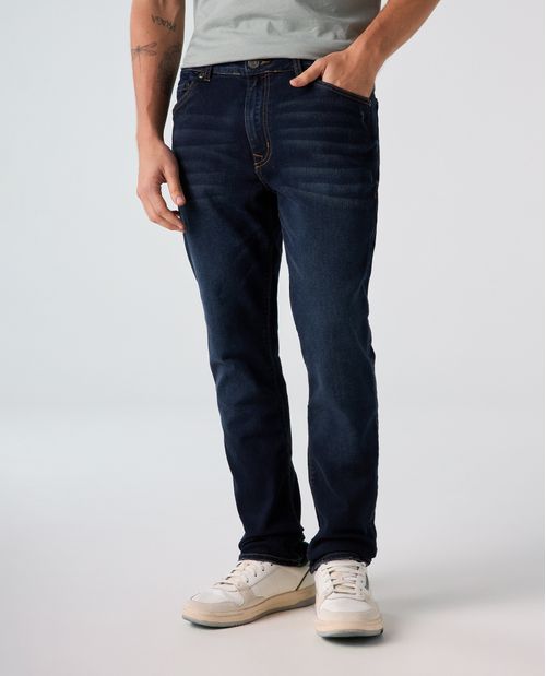 Jean Slim tono oscuro para hombre