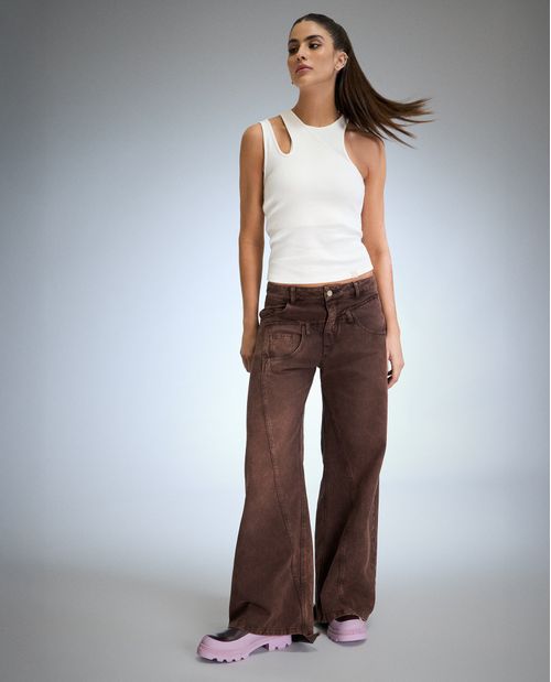 Camisa manga sisa para mujer