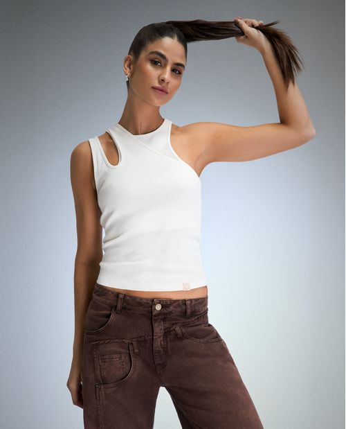 Camisa manga sisa para mujer