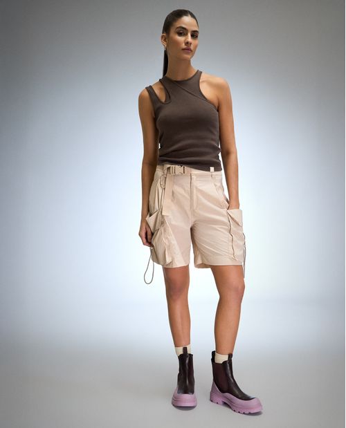 Bermuda tipo cargo para mujer