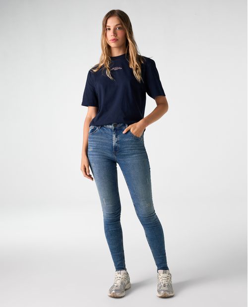 Jean Jegging tono medio para mujer