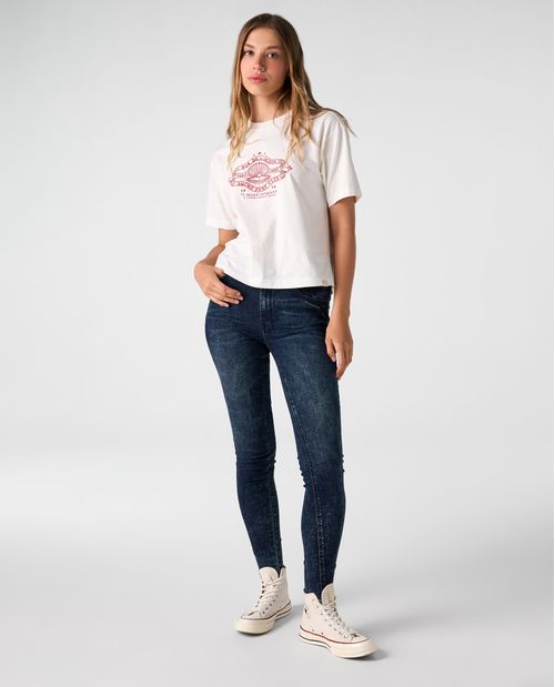 Jean Jegging en algodón reciclado para mujer