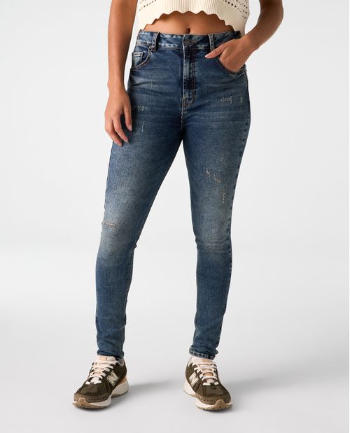 Jean Jegging tono medio para mujer