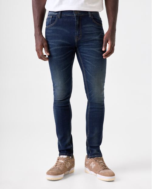 Jean Skinny tiro bajo para hombre