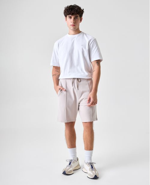Bermuda jogger con bolsillos laterales para hombre