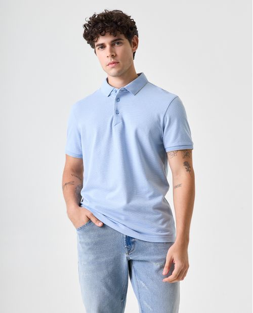 Polo Slim con detalles en contraste para hombre