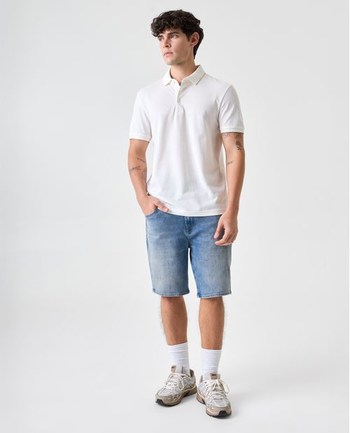 Polo Slim con detalles en contraste para hombre