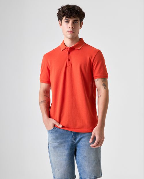 Polo Slim con detalles en contraste para hombre