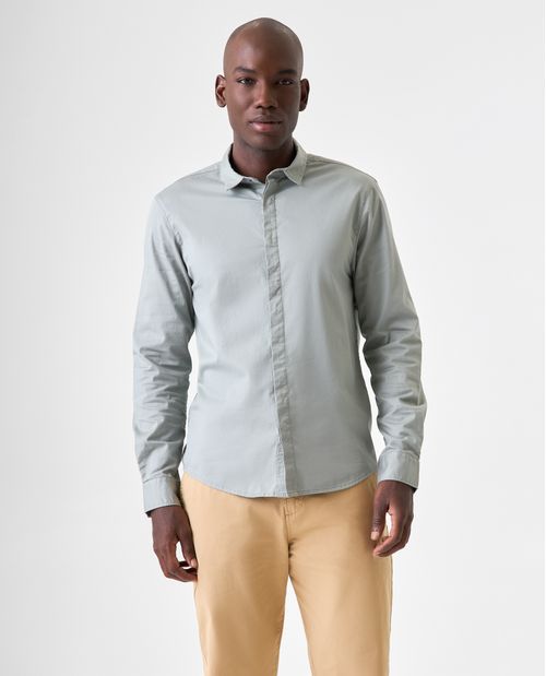 Camisa Slim manga larga para hombre