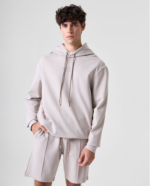 Buzo estampado con capucha para hombre